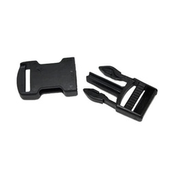 [62421] HEBILLA PVC 2,5CM PACK 2 UNID.NEGRA