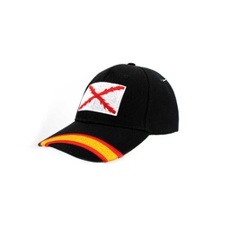 [LU-2175/2176] GORRA BORGOÑA ESPAÑA BORDADA NEGRA