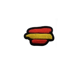 [CZ0228] PARCHE BORDADO TRAZOS ESPAÑA C/VELCRO