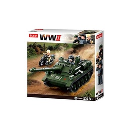 [SLB0034] TANQUE SLUBAN WWII SU-85 338 PCS VERDE