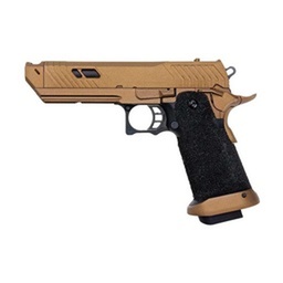 [GE-3355] PISTOLA GOLDEN EAGLE HI-CAPA 5.1 ESTILO SAND VIPER PARA RMR GAS TAN