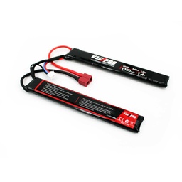 [VLC-1014] BATERIA VLC PRO LIPO 7.4V 1300MAH 25C/50C 2STICK T-DEAN NEGRA