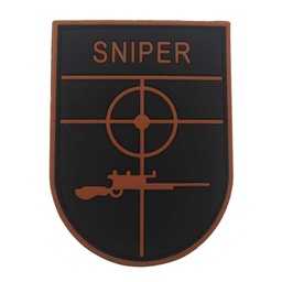 [CZ3642] PARCHE PVC SNIPER NEGRO