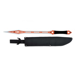 [32672] MACHETE  ALBAINOX PUNTA ESPADA ENCORDADO NEGRO-NARANJA
