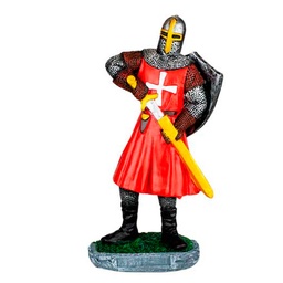[39534] FIGURA TEMPLARIO ESPADA DESENFUNDA ROJO
