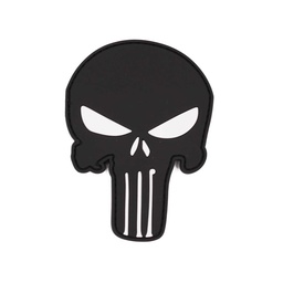 [IW-08286-BK] PARCHE IMMORTAL PVC 3D PUNISHER NEGRO-BLANCO