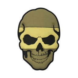 [IW-08305-CO] PARCHE IMMORTAL PVC 3D CALAVERA ESPAÑA TAN