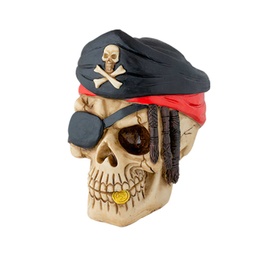 [39479] CABEZA RESINA CALAVERA PIRATA 16.5 CM
