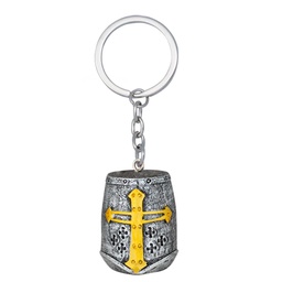 [39542] LLAVERO TEMPLARIO CASCO RESINA GRIS