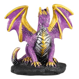 [39586] FIGURA RESINA DRAGON ALAS 7.7 CM MORADO