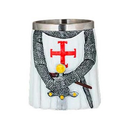 [39629] TAZA TEMPLARIOS CRUZ BLANCA