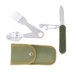 [IW-33037-OD] CUBIERTO MILITAR IMMORTAL NAVAJA C/FUNDA CORDURA VERDE