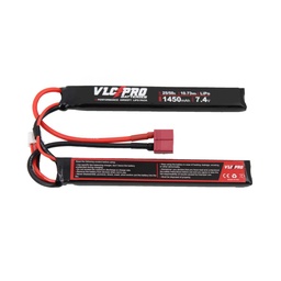 [VLC-1032] BATERIA VLC PRO LIPO 7.4V 1450MAH 25C/50C 2STICK T-DEAN NEGRA