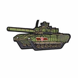 [CZ10313] PARCHE TANQUE BORDADO VERDE