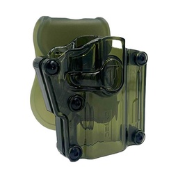 [CY-UHFSTPK06TG] FUNDA PISTOLA RIGIDA CYTAC UNIVERSAL TRANSPARENTE VERDE