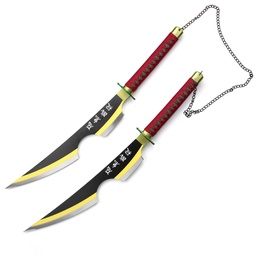 [BH-1066] ESPADA DOBLE 1066 DMSY 80CM ACERO NEGRA