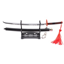 [BH-1160] KATANA MINI LLAVERO 1160 DMSY 22 CM NEGRA
