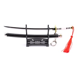 [BH-1164] KATANA MINI LLAVERO 1164 DMSY 22 CM NEGRA