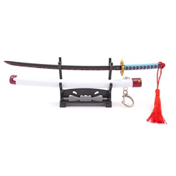 [BH-1166] KATANA MINI LLAVERO 1166 DMSY 22 CM BLANCA