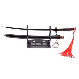 [BH-1168] KATANA MINI LLAVERO 1168 DMSY 22 CM NEGRA