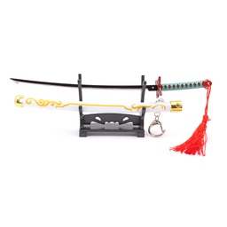 [BH-1171] KATANA MINI LLAVERO 1171 DMSY 22 CM BLANCA