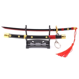 [BH-1176] KATANA MINI LLAVERO 1176 OPC 22 CM NEGRA