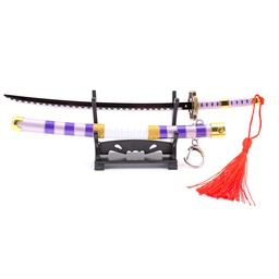 [BH-1177] KATANA MINI LLAVERO 1177 OPC 22 CM MORADA