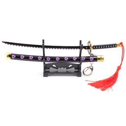 [BH-1178] KATANA MINI LLAVERO 1178 OPC 22 CM NEGRA
