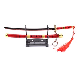 [BH-1181] KATANA MINI LLAVERO 1181 OPC 22 CM ROJA