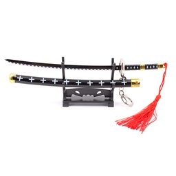 [BH-1182] KATANA MINI LLAVERO 1182 OPC 22 CM NEGRA