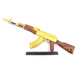 [BH-1504] FUSIL AK ESCALA 1:3 24 CM DORADO
