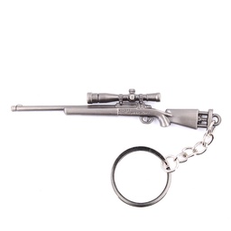 [BH-1529] LLAVERO FUSIL M24 9 CM PLATA