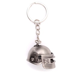 [BH-1534] LLAVERO CASCO PBG 3,5 CM PLATA