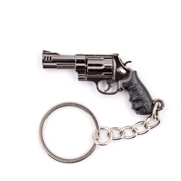 [BH-1544] LLAVERO REVOLVER M500 5 CM PLATA