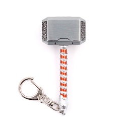 [BH-1550] LLAVERO MARTILLO THR 8 CM PLATA/MARRON