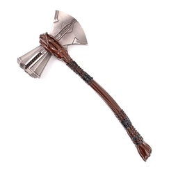 [BH-1552] HACHA THR 21 CM PLATA/MARRON