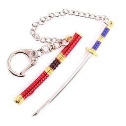 [BH-1189] LLAVERO KATANA 1189 OPC 9 CM ROJO