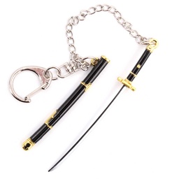 [BH-1190] LLAVERO KATANA 1190 OPC 9 CM NEGRO