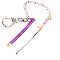 [BH-1191] LLAVERO KATANA 1191 OPC 9 CM MORADO