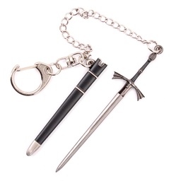 [BH-1208] LLAVERO BH ESPADA 1208 GOT 9CM PLATA