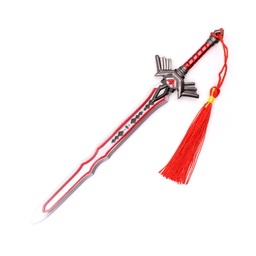 [BH-1224] LLAVERO ESPADA 1224 ZLD 21 CM ROJO