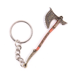 [BH-1229] LLAVERO HACHA 1229 GOW 7 CM PLATA