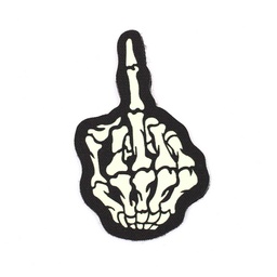 [IW-08347-BK] PARCHE IMMORTAL  DEDO CALAVERA FLUORESCENTE