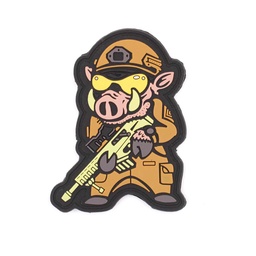 [IW-08351-CO] PARCHE IMMORTAL PVC 3D JABALI FUSIL COYOTE