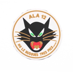 [IW-08352-WH] PARCHE IMMORTAL PVC 3D ALA 12 GATO BLANCO