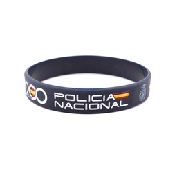 [IW-70509-NVBL] PULSERA IMMORTAL PVC POLICIA NACIONAL 200 ANIVERSARIO MARINO