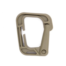 [IW-0224-CB] MOSQUETON IMMORTAL PVC CUADRADO 58 X 49 MM COYOTE