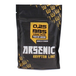 [ARS-16037] BOLAS ARSENIC KRYPTON TRAZADORA 0.25G 1000RDS VERDE