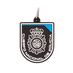 [IW-0339-BK] LLAVERO IMMORTAL PVC POLICIA NACIONAL NOCHE NEGRO