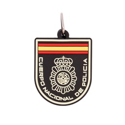 [IW-0340-BK] LLAVERO IMMORTAL PVC POLICIA NACIONAL NEGRO